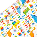 3 Pack Colorful Celebration with Premium Present Wrapping Paper - CSQQ