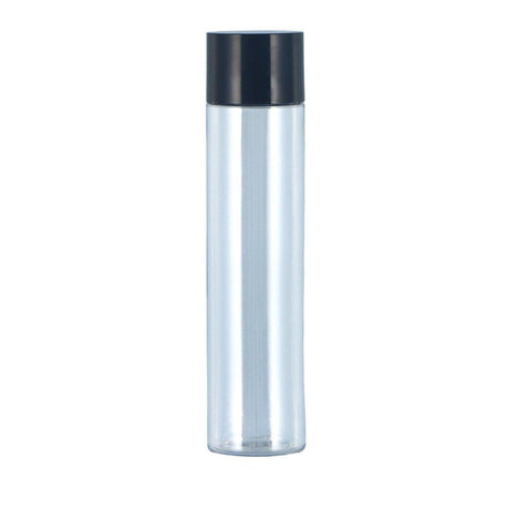50/100/150ml Plastic Toner Lotion Bottles Refillable Travel Cosmetic Containers - Black Lid + Transparent Bottle - 100ml