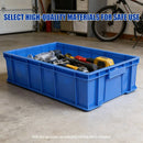 2PCS Rectangular Thickened Plastic Storage Box - White
