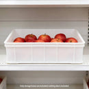 2PCS Rectangular Thickened Plastic Storage Box - White