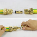 Brass Garden Hose Connector Fitting Double End Quick Joiner for 12mm Pipe Repair