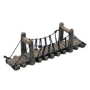 Resin Bridge Aquarium Decoration Fish Tank Accessories Shrimp Tortoise Climbing - Bent Rope Bridge-S