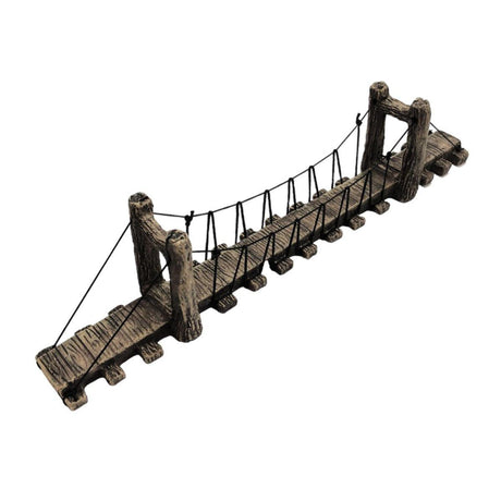 Resin Bridge Aquarium Decoration Fish Tank Accessories Shrimp Tortoise Climbing - Suspension Bridge-M