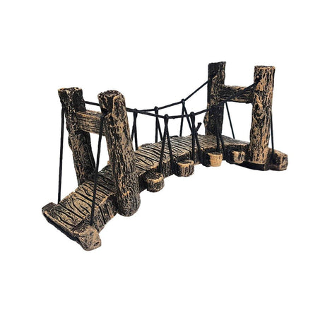 Resin Bridge Aquarium Decoration Fish Tank Accessories Shrimp Tortoise Climbing - Suspension Bridge-M