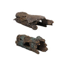Tree Log Hide Ornament Trunk Tunnel Fish Reptile Tank Resin Aquarium Decoration - Small