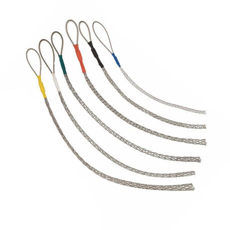 Stainless Steel Cable Pulling Sock Wire Grip Tool for NBN Telstra Ducting 6 Sizes - Green(12-15MM)