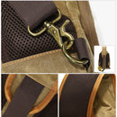 Canvas Shoulder Camera Bag Waterproof Durable for DSLR Mirrorless Cameras Lens