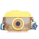 Plastic Camera Straw Mug Backpack Leak Proof Outdoor Travel Mug Hiking Camping