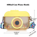 Plastic Camera Straw Mug Backpack Leak Proof Outdoor Travel Mug Hiking Camping
