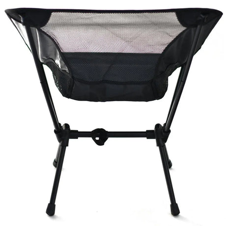 Outdoor Portable Lightweight Folding Camping Chair High Back Fishing Chair - White