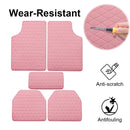 5Pcs Car Floor Mat Universal PVC Leather Carpet Vehicle Protective Floor Mat