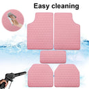 5Pcs Car Floor Mat Universal PVC Leather Carpet Vehicle Protective Floor Mat