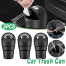 3pcs Car Trash Can Portable Cute Garbage Bin for Car Waste Storage Container