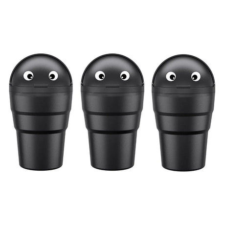3pcs Car Trash Can Portable Cute Garbage Bin for Car Waste Storage Container