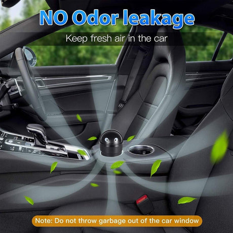 3pcs Car Trash Can Portable Cute Garbage Bin for Car Waste Storage Container