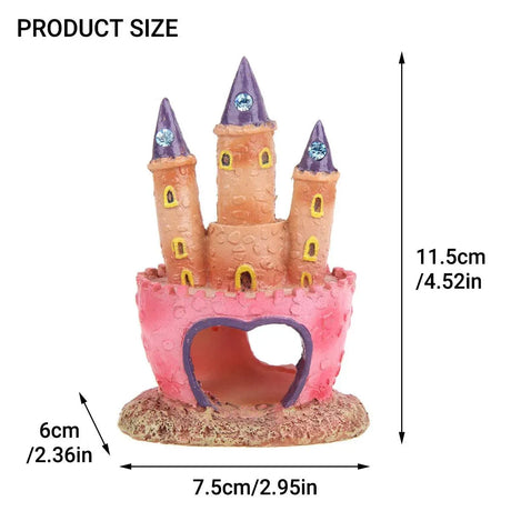 Aquarium Resin Fish Tank Castle Decoration Ornament Aquarium Decor Ornament