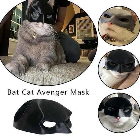 Halloween Bat Mask Cat Mask Pet Costume Accessories for Small Dogs Cats Outfit - XS