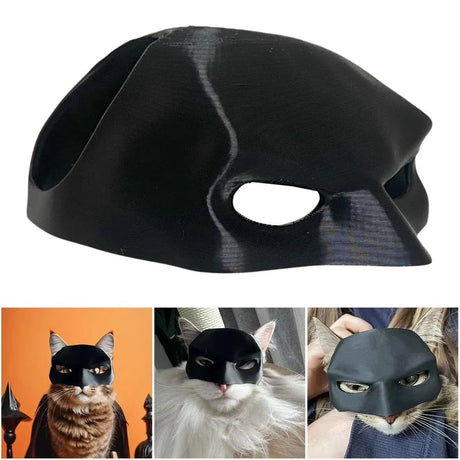 Halloween Bat Mask Cat Mask Pet Costume Accessories for Small Dogs Cats Outfit - XS