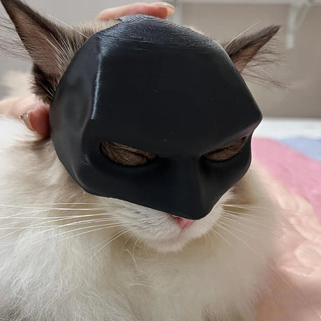 Halloween Bat Mask Cat Mask Pet Costume Accessories for Small Dogs Cats Outfit - XS