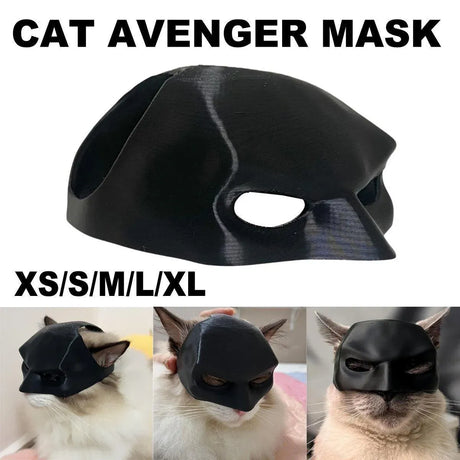 Halloween Bat Mask Cat Mask Pet Costume Accessories for Small Dogs Cats Outfit - XS