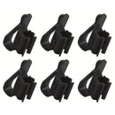 2/4/6PCS Aquarium Fish Tank Filtration Clip Water Tube Hose Clamp Holder Set - Black-2PCS