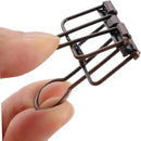Solid Color Hollow Out Swallowtail Metal Binder Bookmark Clips Office Supplies - Purple