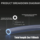 High Strength CO2 Pipe Aquarium Fish Tank Carbon Dioxide High Pressure Tubing