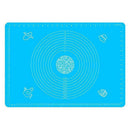 Blue Reusable Non-Stick Silicone Rolling Dough Mat Cake Pastry Baking Fondant Sheet - 40*30cm