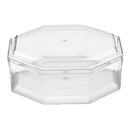 20pcs Transparent Biscuit Box Plastic Cake Box Pastry Dessert Storage Container - 7.5x7.5CM