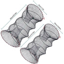 2PCS Shrimp Crab Lobster Fishing Net Fish Trap Cage for Carp Crucian Breeding
