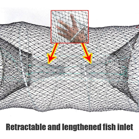 2PCS Shrimp Crab Lobster Fishing Net Fish Trap Cage for Carp Crucian Breeding