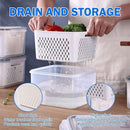 3PCS Food Storage Container Set Fridge Microwave Plastic Safe Fresh Keeping Box