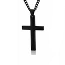 Stainless Steel Cross Pendant Men Women Chain Necklace Religious Jewelry Au