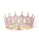 Pink Tiara Crown for Bride Wedding Birthday Bar Mitzvah Party Accessories
