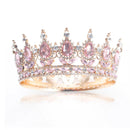 Pink Tiara Crown for Bride Wedding Birthday Bar Mitzvah Party Accessories