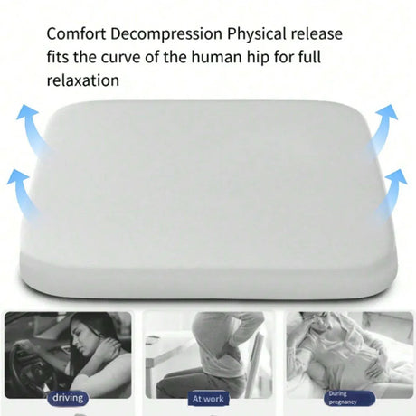 Comfort Cushion Pad Universal Vehicle Chair Mat Breathable Seat Protector - Grey