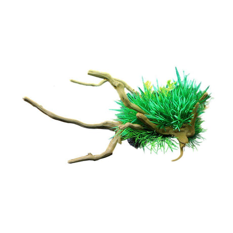 Aquarium Landscaping Decoration Artificial Wood and Plants Fish Tank Ornament - CM2502-Green