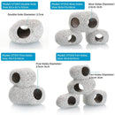 Clay Pot Aquarium Decoration Shrimp House Cichlid Breeding Tank Fish Nest - Double Hole