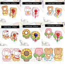 180pcs Cartoon Pattern Children's Lollipop Decorative Paper Cards Party Favors