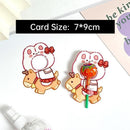 180pcs Cartoon Pattern Children's Lollipop Decorative Paper Cards Party Favors