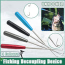 Fishing Hook Remover Stainless Steel Fishhook Dehooker Hook Detacher Extractor - Black