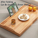 Small Folding Bed Table Portable Laptop Desk Flat Storage Tray for Home Office