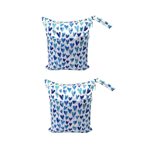 2PCS Cartoon Printed Diaper Bag Double Zipper Washable Storage Organizer - Fox Cone