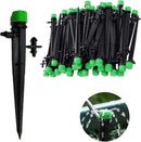Adjustable Irrigation Misting Dripper 360-degree Sprinkler Drip Watering Tool - Black