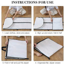 Clothes Dustproof Cover Foldable Moisture-Proof For Household Dress Suit Storage - White