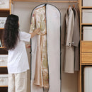 Clothes Dustproof Cover Foldable Moisture-Proof For Household Dress Suit Storage - White