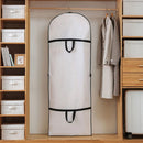 Clothes Dustproof Cover Foldable Moisture-Proof For Household Dress Suit Storage - White