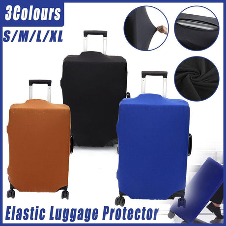 Thickened High Stretch Suitcase Dust-proof Luggage Protector Travel Case Cover - Brown-20inches