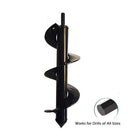 Power Garden Spiral Plant Auger Earth Planter Drill Bit Post Hole Digger Tool - 80*300MM (0.55kg)