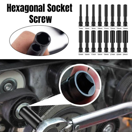 Hexagonal Socket Adapter Set for Electric Impact Wrench Power Drill Socket Tool - 24mm